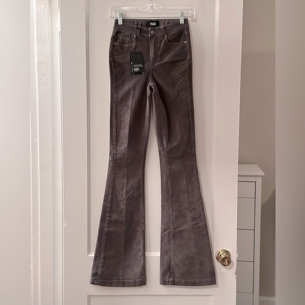 Paige High-Rise Bell Canyon Flare Corduroys New With Tags